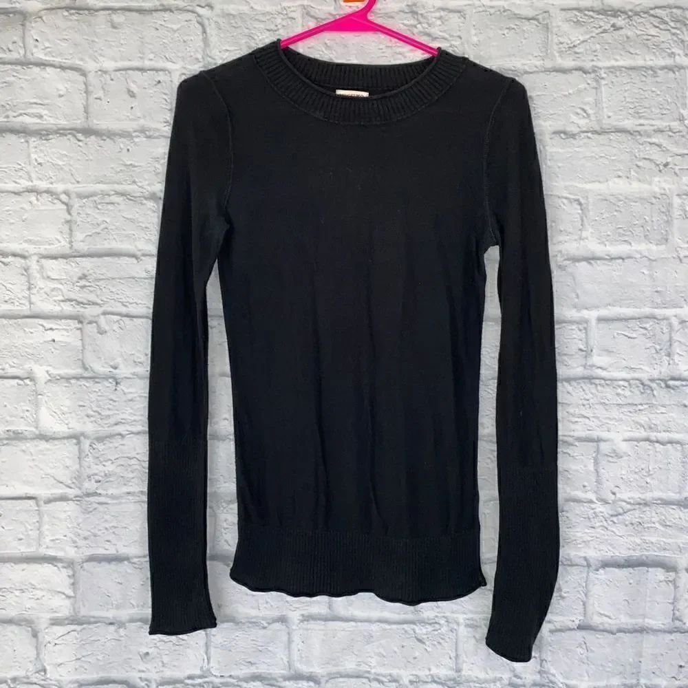 Mossimo Crewneck Longsleeve lightweight sweater black sz small
